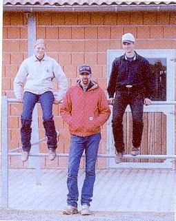 Diana Dammann und John S.Royer (hinten) und Christian Mankartz (vorn)